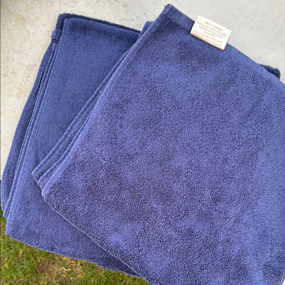 None Other - Navy Blue Towels Set of 2